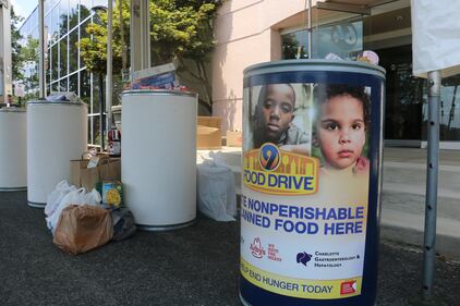 Members from the community donated to the 9 Food Drive on Wednesday to help feed local families in need.