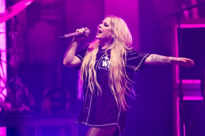 Avril Lavigne performs to a sold-out crowd at PNC Music Pavilion in Charlotte on Sept. 1, 2024.