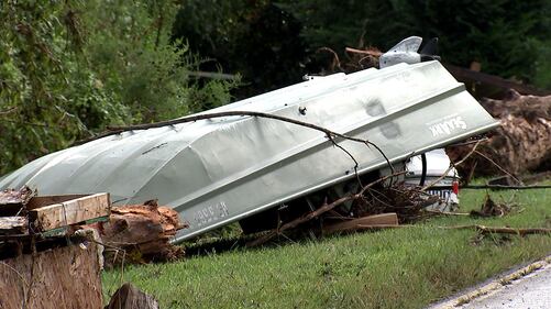 AUGUST 18, 2021 - Haywood County was hit hard with record flooding on the Pigeon River from Tropical Storm Fred.