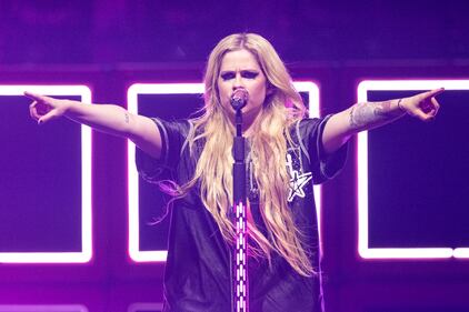 Avril Lavigne performs to a sold-out crowd at PNC Music Pavilion in Charlotte on Sept. 1, 2024.