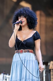 Monica Martin performs at Skyla Credit Union Amphitheatre in Charlotte on Aug. 5, 2023.