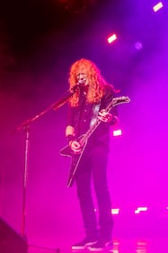 Megadeth performs during their Destroy All Enemies Tour at PNC Music Pavilion in Charlotte on Sept. 6, 2024.