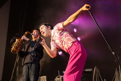 Max opens up for Big Time Rush at PNC Music Pavilion in Charlotte on June 27, 2023.