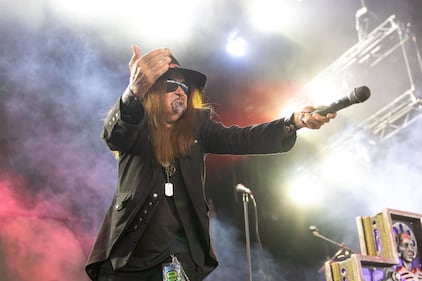 Ministry performs during the Freaks on Parade Tour at PNC Music Pavilion in Charlotte on Sept. 11, 2024.