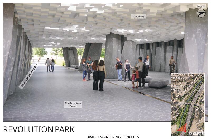 NCDOT releases renderings of I-77 crossings in proposed South Toll Lane project