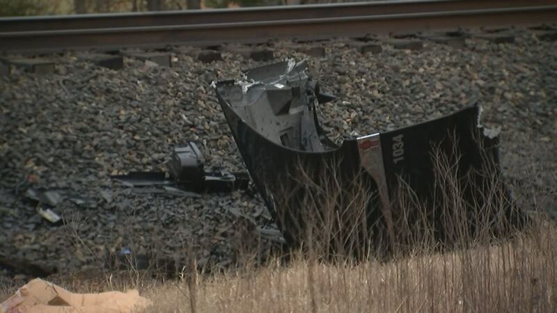 An Amtrak train was stopped in Gaston County early Tuesday morning after hitting a tractor-trailer.