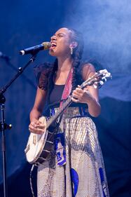 Singer Allison Russell opens for Hozier at Charlotte's PNC Music Pavilion on April 23, 2024.