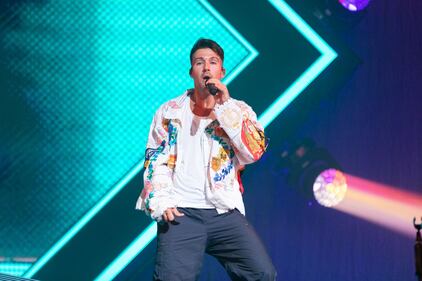 Big Time Rush performs at PNC Music Pavilion in Charlotte on June 27, 2023.