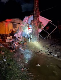 AUGUST 18, 2021 - Haywood County was hit hard with record flooding on the Pigeon River from Tropical Storm Fred.