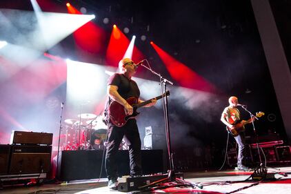 The Pixies perform at PNC Music Pavilion on June 1, 2024.