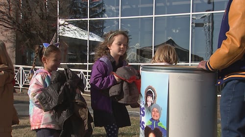 Viewers arrive at the WSOC-TV studios on Dec. 6, 2023, to drop off their coats for the 20th annual Steve’s Coats for Kids Collection Day.