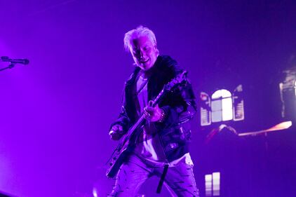 Avenged Sevenfold performs at PNC Music Pavilion in Charlotte on Sept. 19, 2023.