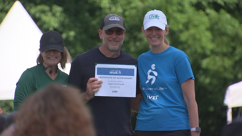 Walkers gather in Charlotte park to raise money, awareness for those affected by liver disease