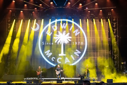 Edwin McCain performs during the Summer Camp with Trucks Tour at PNC Music Pavilion in Charlotte on Sept. 19, 2024.