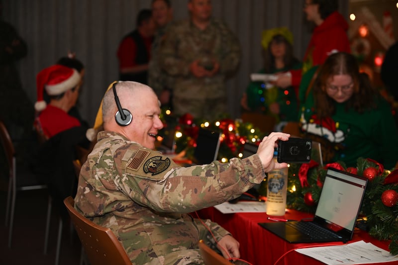 NORAD volunteers tracking Santa
