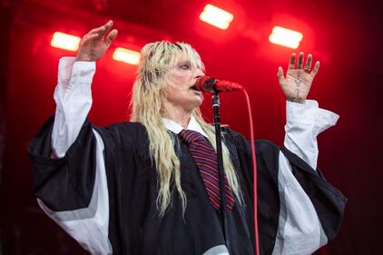 Royal & the Serpent opens for Fall Out Boy at PNC Music Pavilion in Charlotte on July 21, 2023.