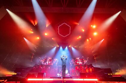 Odesza performs at PNC Music Pavilion in Charlotte on Sept. 14, 2023.