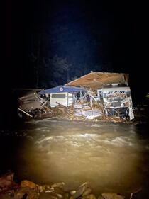 AUGUST 18, 2021 - Haywood County was hit hard with record flooding on the Pigeon River from Tropical Storm Fred.