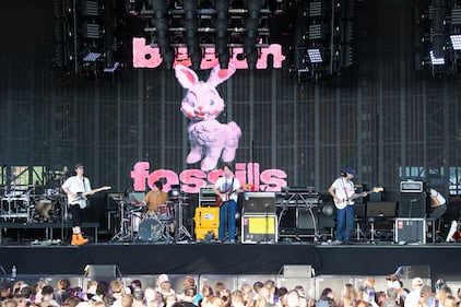 Beach Fossils open for Post Malone at PNC Music Pavilion in Charlotte on July 29, 2023.