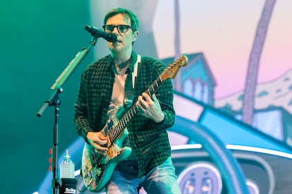 Weezer headlines the Indie Rock Road Trip tour at PNC Music Pavilion in Charlotte on June 24, 2023.