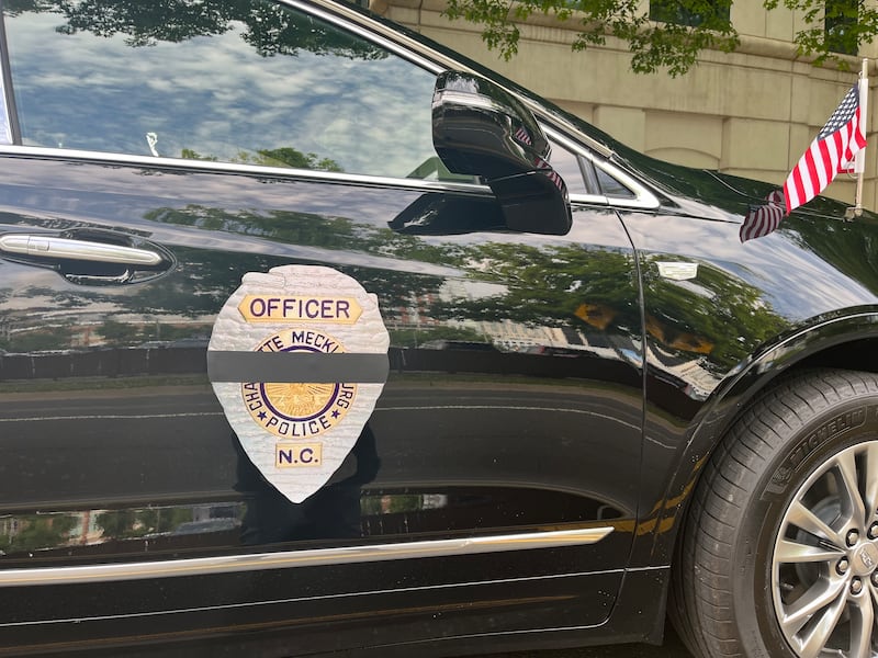 The procession and funeral for CMPD officer Joshua Eyer was held in Charlotte on Friday, May 3, 2024. Eyer was killed on Monday after a suspect opened fire on a task force that was attempting to serve an arrest warrant.