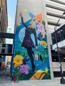 During the Charlotte Shout music and arts festival, the alley at 100 E. Fourth Street was transformed into a collection of murals by local and international artists.