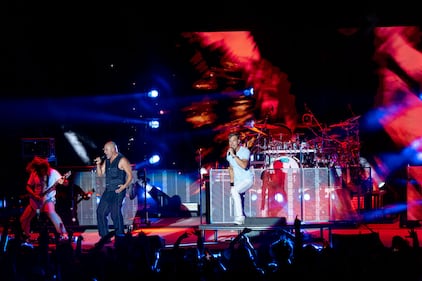 311 performs during the Unity Tour at Skyla Credit Union Amphitheatre on Aug. 11, 2024.