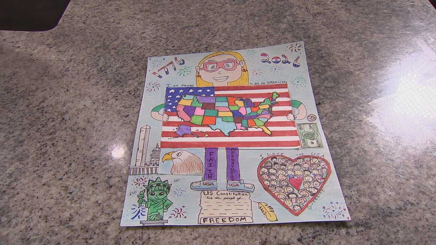 Union County teen's drawing wins contest for trip to Mount Rushmore