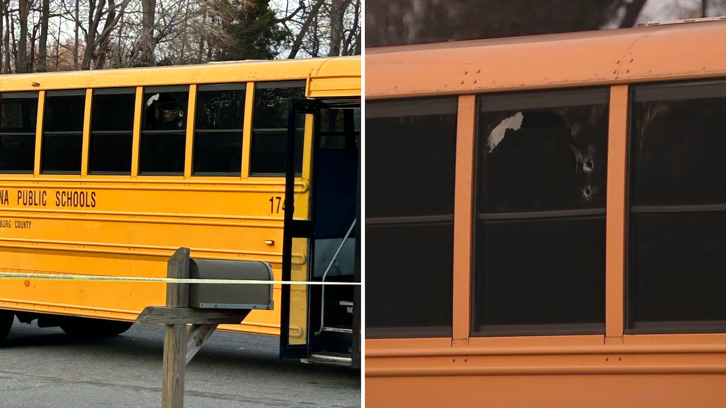 School bus shot in east Charlotte