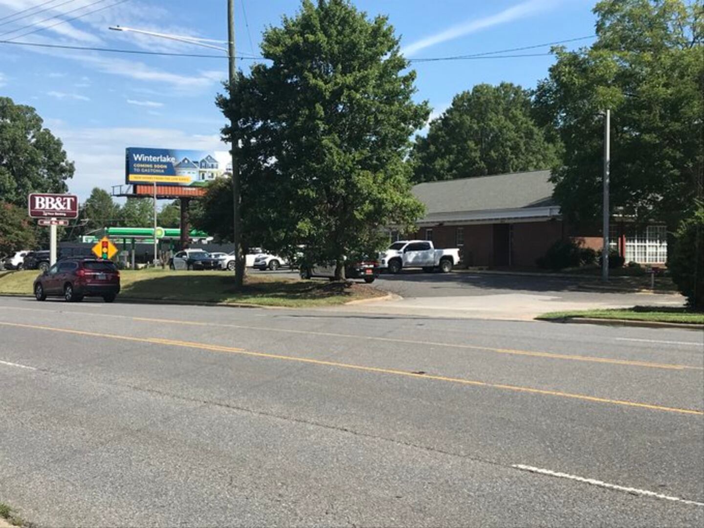 Police are investigating two bank robberies 80 minutes apart.