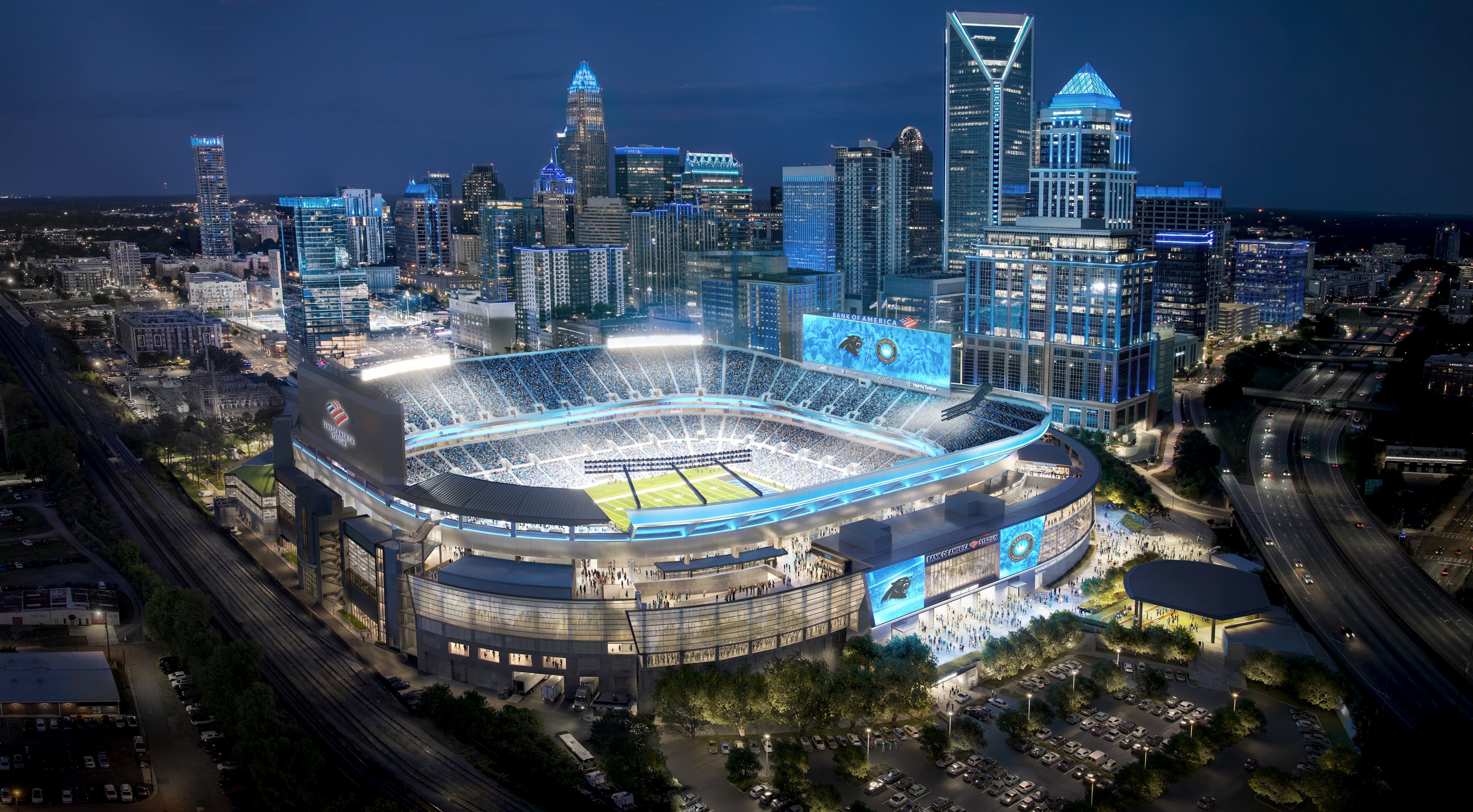 Renderings show what Bank of America Stadium will look like in the future