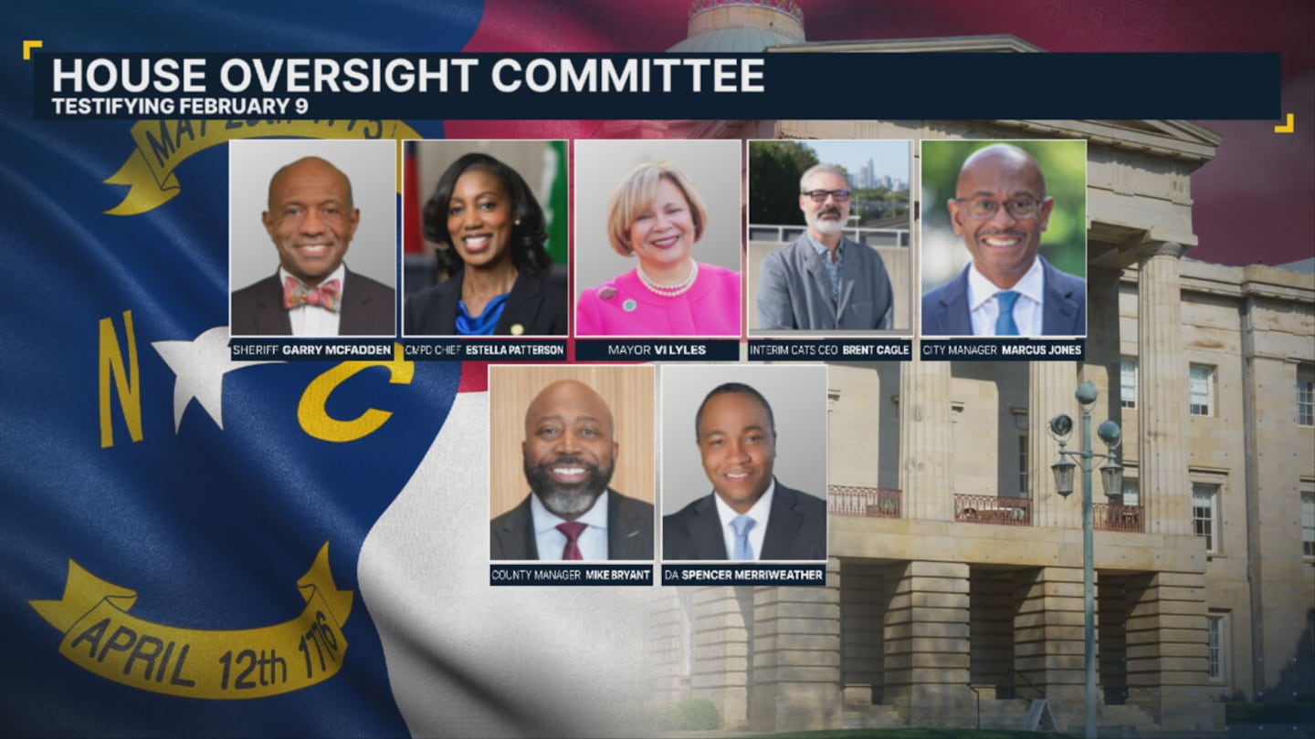 Charlotte leaders being questioned by House Oversight Committee over public safety concerns