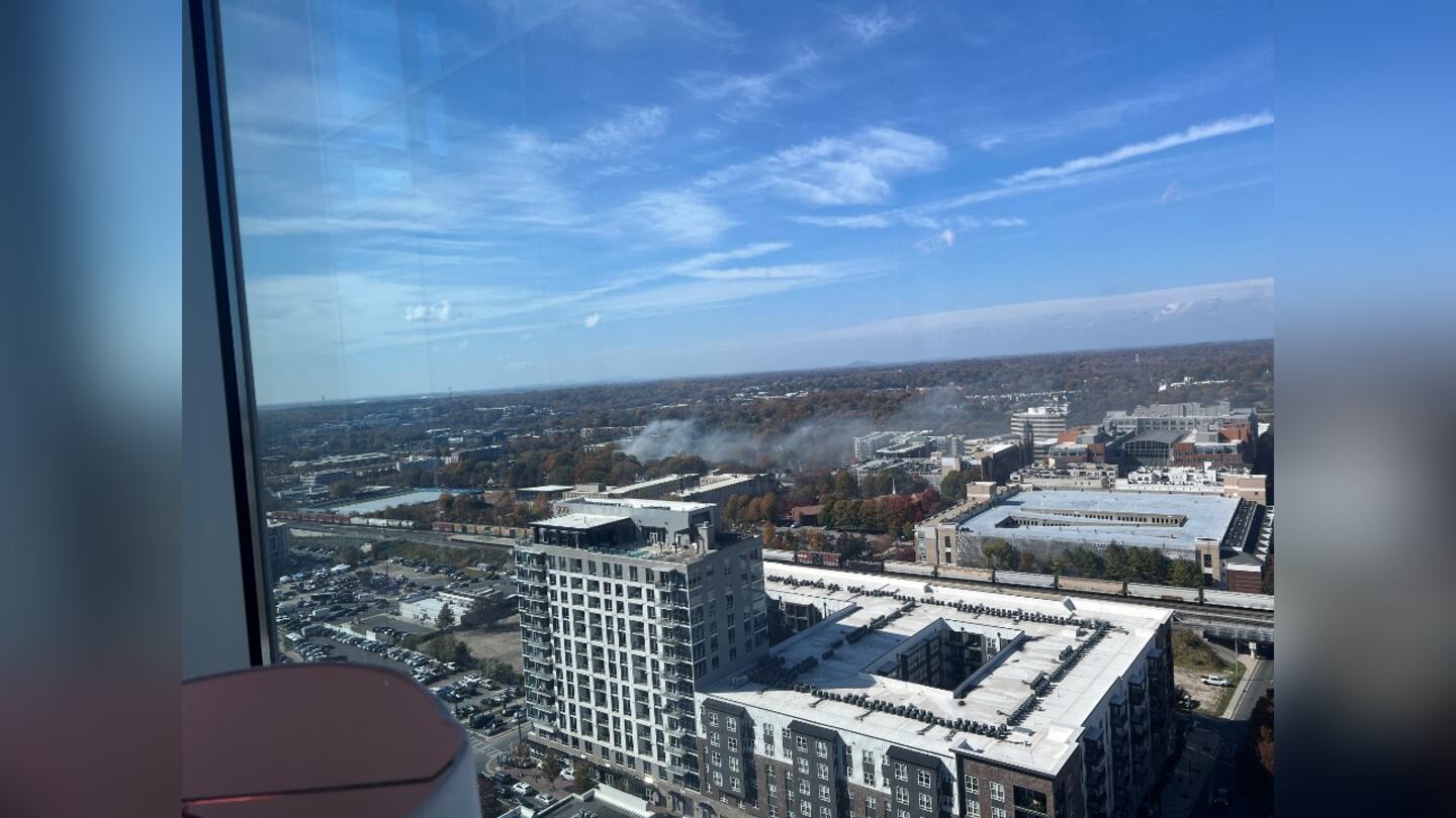 Crews battle fire at Uptown building