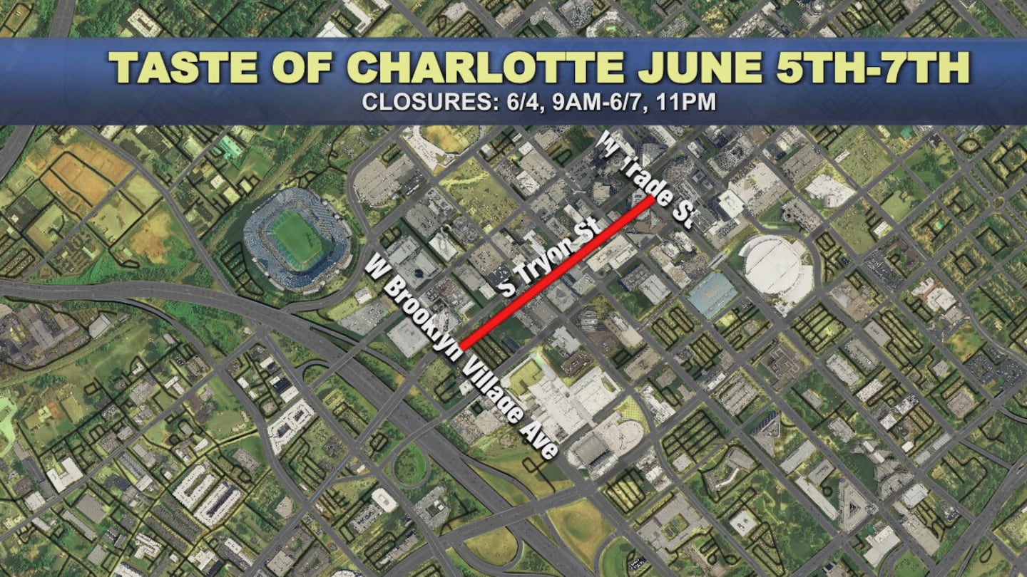Taste of Charlotte Road Closures