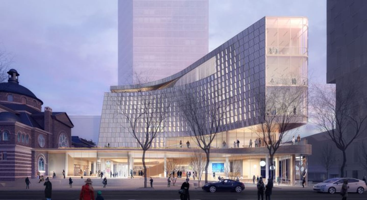 Main Library renderings from architecture firm Snøhetta.