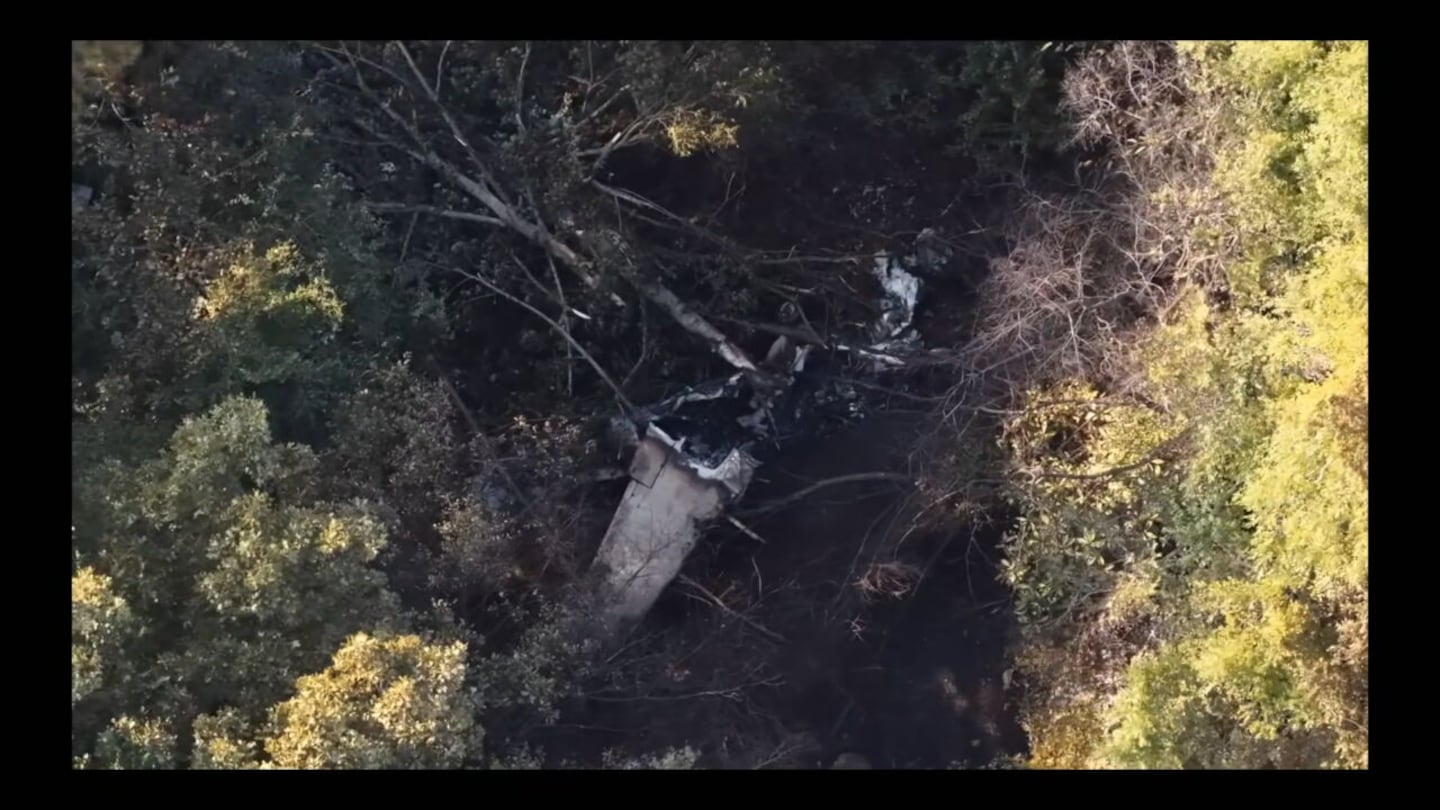 Plane crash wreckage near Lancaster, South Carolina | View from SkyDrone 9