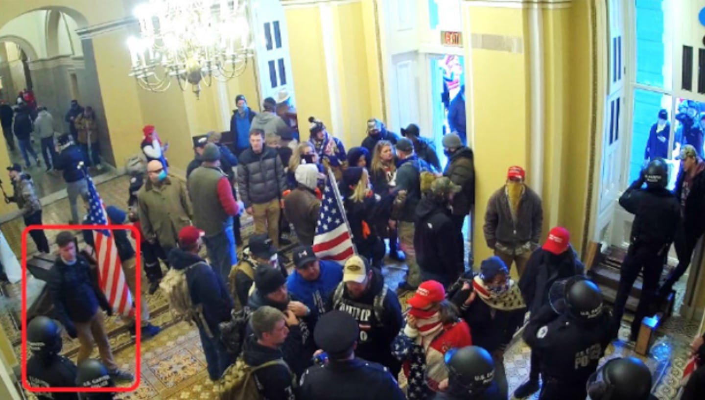 David Paul Daniel inside the U.S. Capitol building