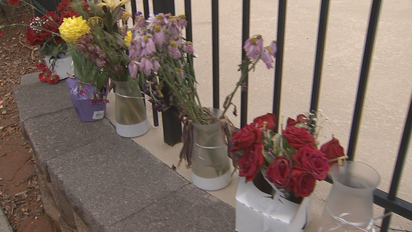 A makeshift memorial has been placed at the apartment complex to remember the teen.