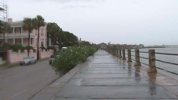 Tide level in Charleston Harbor reaches its 5th highest peak 