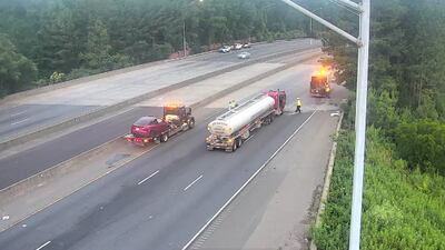 East Charlotte highway reopens after crash involving tanker