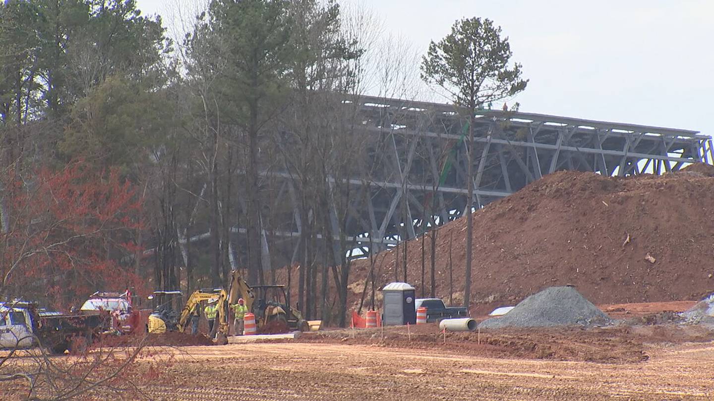 Construction has been put on hold at the $800 million state-of-the-art Carolina Panthers headquarters in Rock Hill, Tepper Sports & Entertainment said.