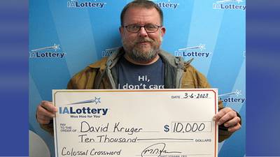 ‘What the hay?’ Iowa man wins $10K in lottery scratch-off