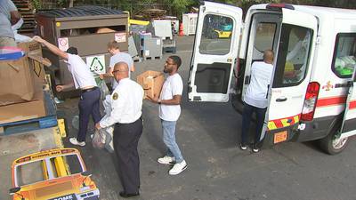 Charlotte firefighters collect school supplies for students in need