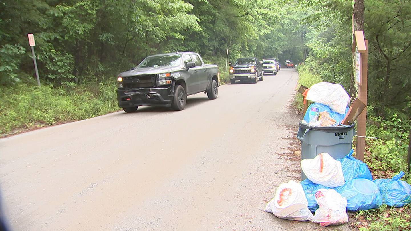 Trash at Wilson Creek