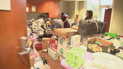 Nurses collect supplies for Helene evacuees giving birth at Novant Health 