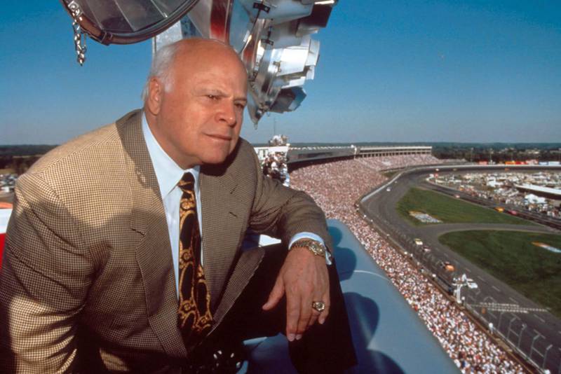 Speedway Motorsports Executive Chairman Bruton Smith looks out over Charlotte Motor Speedway, which he built in 1960, launching his Hall of Fame career in motorsports.