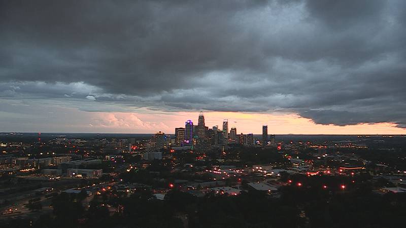 Heavy downpours move in to the Charlotte area on July 20, 2024