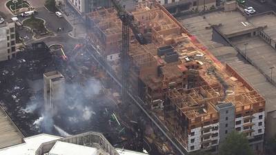 2 dead after fire rips through SouthPark construction site