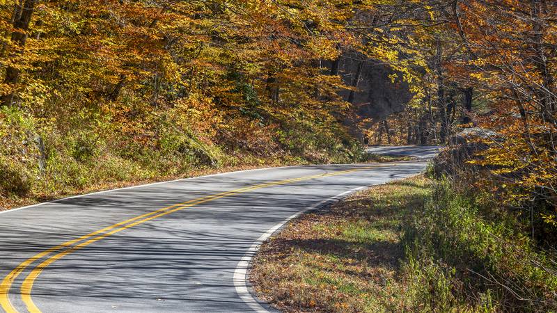 Oct. 25, 2022: This photo comes from U.S. 221, along the section of the road that cuts across the flanks of Grandfather Mountain below the Blue Ridge Parkway. Routes into the High Country from lower elevations, such as U.S. 321 between Lenoir and Blowing Rock, N.C. 181 between Morganton and Pineola and U.S. 421 from Wilkesboro to Boone, are offering nice color right now.