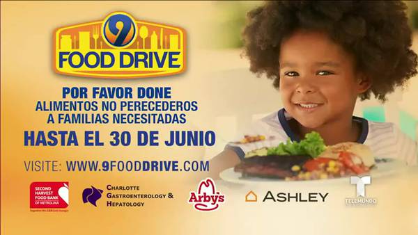 Ayúdanos a combatir el hambre apoyando la campaña 9 Food Drive